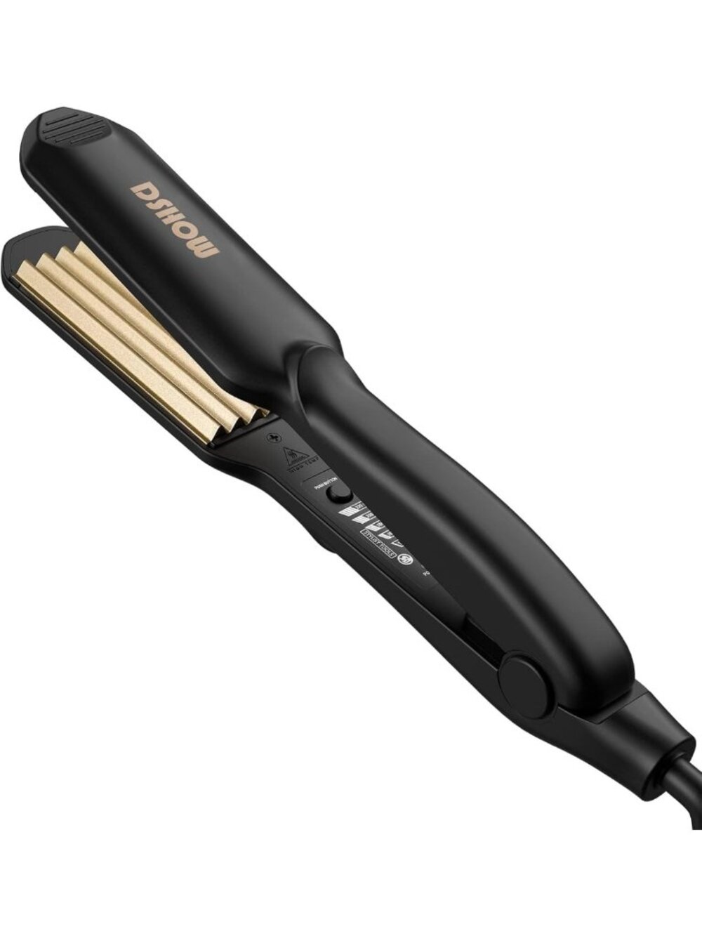 Hair Crimper for Volume & Texture - Titanium Ceramic Plates, 5 Temp Settings